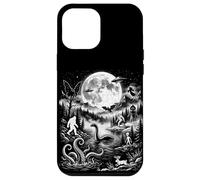 Custodia per iPhone 12 Pro Max Mostri leggendari sotto la luna Folklore Paranormale