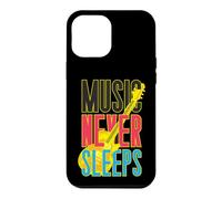 Custodia per iPhone 12 Pro Max Music Never Sleeps - Basso retrò anni '80