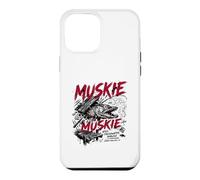 Custodia per iPhone 12 Pro Max Muskie pesca d'agguato d'acqua dolce