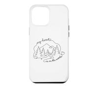 Custodia per iPhone 12 Pro Max My Heart Is In The Woods Forest Nature Enthusiast