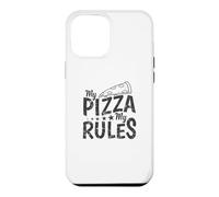 Custodia per iPhone 12 Pro Max My Pizza My Rules Italiano e Formaggio