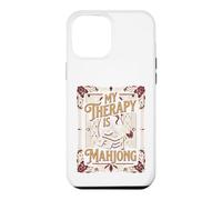 Custodia per iPhone 12 Pro Max My Therapy Is Mahjong Player Tile Game Art
