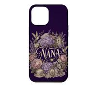Custodia per iPhone 12 Pro Max Nana Floral Hummingbird Garden Nonna Lavanda Bloom