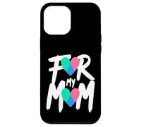 Custodia per iPhone 12 Pro Max Nastro a forma di cuore per la sensibilizzazione sul cancro alla tiroide per la mia mamma