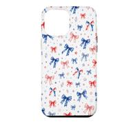 Custodia per iPhone 12 Pro Max Nastro Americano Estetico Archi Rosso Bianco E Blu