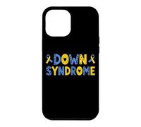 Custodia per iPhone 12 Pro Max Nastro giallo blu motivazionale per la consapevolezza della sindrome di Down