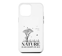 Custodia per iPhone 12 Pro Max Nature Is My Happy Place Hiking Camping Outdoor Lover Lovely