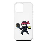 Custodia per iPhone 12 Pro Max Ninja Pickleball giocatore indossa fascia seria competizione