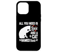 Custodia per iPhone 12 Pro Max Nome gatto personalizzato Dante Cute Kitty Pet Amante