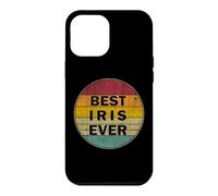 Custodia per iPhone 12 Pro Max Nome personalizzato Iris I love Iris Retro Vintage Style