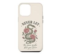 Custodia per iPhone 12 Pro Max Non lasciare mai che lo stesso serpente ti morda due volte rosa serpente