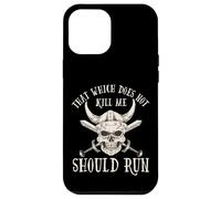 Custodia per iPhone 12 Pro Max Nordic Viking: That Which Does Not Kill Me Should Run