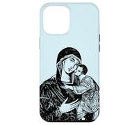 Custodia per iPhone 12 Pro Max Nostra Beata Madre Maria e Bambino Mater Amabilis Cattolica