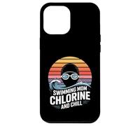 Custodia per iPhone 12 Pro Max Nuoto Mamma Cloro E Chill Nuotare