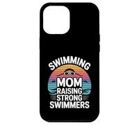 Custodia per iPhone 12 Pro Max Nuoto Mom Raising Strong Nuotatori Nuotare Team Pride