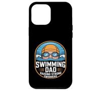 Custodia per iPhone 12 Pro Max Nuoto Papà Allevare Nuotatori Forti Nuotare Team Padre