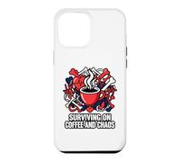 Custodia per iPhone 12 Pro Max Nurse Life Surviving On Coffee And Chaos ER