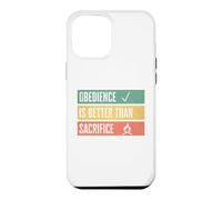 Custodia per iPhone 12 Pro Max Obedience is better than sacrifice Relationship VS Religion