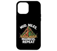 Custodia per iPhone 12 Pro Max Obstacle Course Racing Mud Miles Madness Repeat