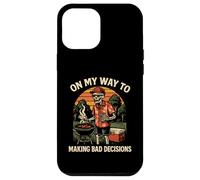 Custodia per iPhone 12 Pro Max "On My Way to Making Bad Decisions" - Divertente barbecue alla griglia
