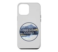 Custodia per iPhone 12 Pro Max Oregon Coast Pacific NW Vacation Souvenir Acquerello Design