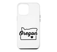 Custodia per iPhone 12 Pro Max Oregon State Outline Vintage Love America Casa