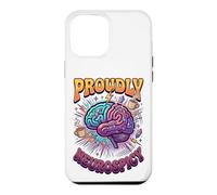 Custodia per iPhone 12 Pro Max Orgogliosamente Neurospicy Cervello Colorato ADHD Neurodiversità Gioia