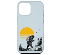 Custodia per iPhone 12 Pro Max Orso Ambulante, Esterno, Tramonto, Natura, Foresta
