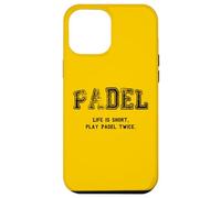 Custodia per iPhone 12 Pro Max Padel, La vita è breve Gioca a Padel due volte