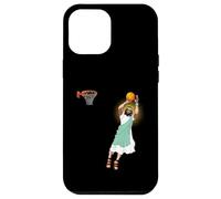 Custodia per iPhone 12 Pro Max Pallacanestro religioso Gesù Christian Humor Tre Point Shot