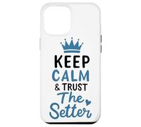 Custodia per iPhone 12 Pro Max Pallavolo Keep Calm And Trust The Setter Giocatore Pallavolo