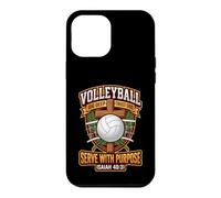 Custodia per iPhone 12 Pro Max Pallavolo Servire Con Scopo Giocatore Grafica