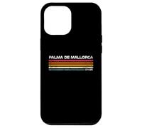 Custodia per iPhone 12 Pro Max Palma De Mallorca Spagna Retro Stripes Vintage Viaggio