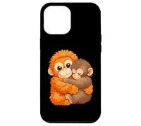 Custodia per iPhone 12 Pro Max Panchi Kun e peluche Punch The Monkey Macaco giapponese