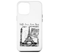 Custodia per iPhone 12 Pro Max Paris With Love from Paris France French Postcard