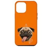 Custodia per iPhone 12 Pro Max Parodia meme matematica cane carlino dagli occhi selvaggi
