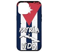 Custodia per iPhone 12 Pro Max Patria y Vida Cuban Flag Cuba Cuban Roots Black