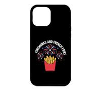 Custodia per iPhone 12 Pro Max Patriotic 4th Of July Independence Day Fireworks And French