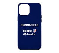 Custodia per iPhone 12 Pro Max Patriotic Love Springfield USA Il vero cuore d"America