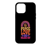 Custodia per iPhone 12 Pro Max Peace Love e rap melodico Bohemian Rainbow