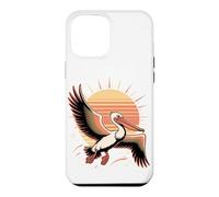 Custodia per iPhone 12 Pro Max Pelican Bird Sun Retro 80s Sea Bird