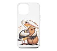 Custodia per iPhone 12 Pro Max Pelican Hug Capybara Sea Bird Cute Lover