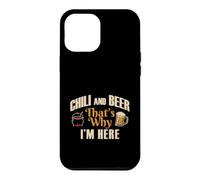 Custodia per iPhone 12 Pro Max Peperoncino e birra Ecco perché sono qui Food Lover Graphic