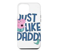 Custodia per iPhone 12 Pro Max Peppa Pig Just Like Daddy Festa del papà