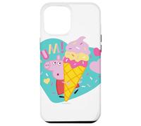Custodia per iPhone 12 Pro Max Peppa Pig Yum Ice Cream