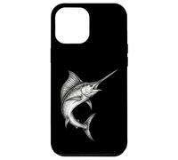 Custodia per iPhone 12 Pro Max Pesce spada d'epoca Pesca Pescatore Pescatore