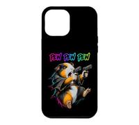 Custodia per iPhone 12 Pro Max Pew Pew Pew Divertente cavia Laser Blaster Cavy Animal Humor