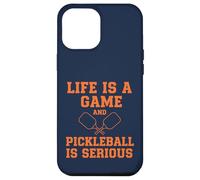 Custodia per iPhone 12 Pro Max Pickleball Life Is A Game Divertente Giocatore di paddle