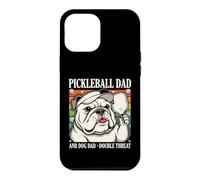 Custodia per iPhone 12 Pro Max Pickleball Papà E Cane Papà Doppia Minaccia
