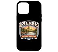 Custodia per iPhone 12 Pro Max Pierre South Dakota Souvenir Città Stato Capitale Vintage
